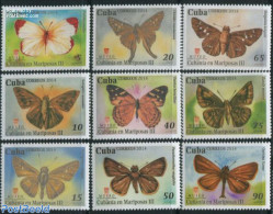 Cuba 2014 Butterflies 9v, Mint NH, Nature - Butterflies - Nuevos