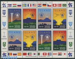 Iceland 1995 Handball Games M/s, Mint NH, Sport - Various - Handball - Sport (other And Mixed) - Lighthouses & Safety .. - Neufs