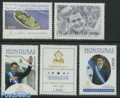 Honduras 2014 President Juan Orlando Hernandez 5v, Mint NH, History - Politicians - Honduras