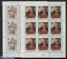 Yugoslavia 1992 European Children Meeting 2 M/ss, Mint NH, History - Performance Art - Europa Hang-on Issues - Dance &.. - Unused Stamps