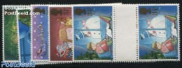 Great Britain 1987 Christmas 5v, Gutterpairs, Mint NH, Religion - Christmas - Art - Children's Books Illustrations - Ungebraucht