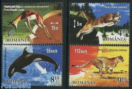 Romania 2015 Champions Of Wildlife 4v, Mint NH, Nature - Animals (others & Mixed) - Cat Family - Sea Mammals - Neufs
