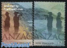 New Zealand 2015 ANZAC 2v, Joint Issue Australia, Mint NH, History - Various - Militarism - Joint Issues - World War I - Neufs