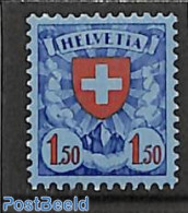 Switzerland 1940 1.50Fr, Coated Paper, Stamp Out Of Set, Unused (hinged), History - Nuovi