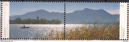 2015 Deutschland Mi. 3162-3**MNH    Blick über Den Chiemsee Mit Der Fraueninsel Und Den östlichen Chiemgauer Alpen - Ungebraucht