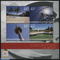 Saint Kitts/Nevis 2015 Sites And Scenes Of Singapore 4v M/s, Mint NH, Nature - Various - Trees & Forests - Philately -.. - Rotary, Lions Club