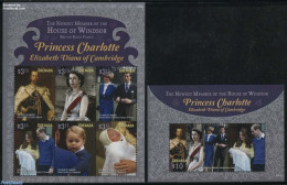 Grenada 2015 Princess Charlotte 2 S/s, Mint NH, History - Charles & Diana - Kings & Queens (Royalty) - Art - Paintings - Familles Royales