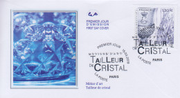 Enveloppe   FDC  1er   Jour     FRANCE    Les  Métiers  D' Art  :  Tailleur  De  Cristal   2019 - 2010-2019