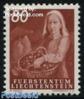 Liechtenstein 1951 80Rp, Stamp Out Of Set, Mint NH, Nature - Fruit - Ongebruikt