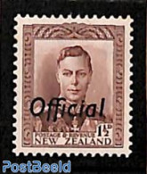 New Zealand 1938 On Service 1.5p, Brown-Lilac, Stamp Out Of Set, Mint NH - Autres & Non Classés