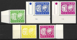 RHODESIA....QUEEN ELIZABETH II...(1952-22..)......" 1970.."...POSTAGE - DUE....INC 2 WITH TRAFFIC LIGHTS....MNH... - Rodesia (1964-1980)