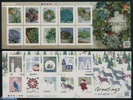 Japan 2015 Winter Greetings 20v S-a (2 M/s), Mint NH, Nature - Religion - Sport - Various - Bears - Birds - Flowers & .. - Neufs