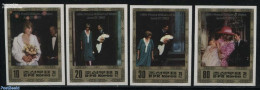 Korea, North 1982 Birth Of William 4v, Imperforated, Mint NH, History - Charles & Diana - Kings & Queens (Royalty) - Familles Royales
