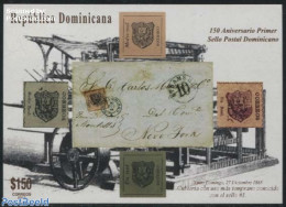 Dominican Republic 2015 150 Years Stamps S/s, Mint NH, Post - Stamps On Stamps - Post