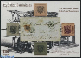 Dominican Republic 2015 150 Years Stamps S/s, Mint NH, Post - Stamps On Stamps - Correo Postal