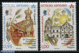 Vatican 2016 Eucharistic Congress Cebu 2v, Mint NH, Religion - Churches, Temples, Mosques, Synagogues - Religion - Unused Stamps