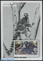 Barbuda 1994 Ring-Tailed Lemur S/s, Mint NH, Nature - Animals (others & Mixed) - Monkeys - Barbuda (...-1981)