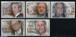 Greece 2016 75 Years EAM 5v, Mint NH, History - History - Nuevos