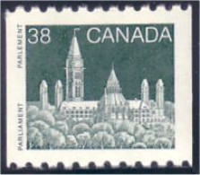 Canada Parlement 38c Roulette Coil Parliament MNH ** Neuf SC (C11-94Ab) - Unused Stamps