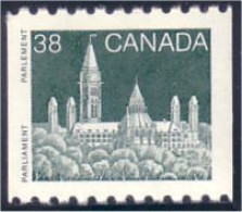 Canada Parlement 38c Roulette Coil Parliament MNH ** Neuf SC (C11-94Aa) - Ongebruikt