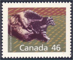 Canada Carcajou Wolverine Perf 14.4 X 13.8 MNH ** Neuf SC (C11-72Aga) - Unused Stamps