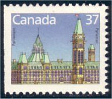 Canada Parlement 37c Parliament 13x14 Harrison MNH ** Neuf SC (C11-63cg) - Nuovi