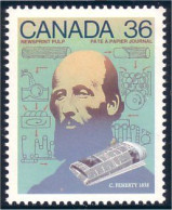 Canada Fenerty Newsprint Journal MNH ** Neuf SC (C11-36a) - Ungebraucht