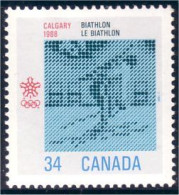 Canada Biathlon Calgary 88 MNH ** Neuf SC (C11-12c) - Hiver