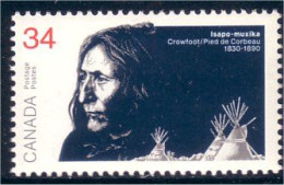 Canada Chief Crowfoot Pied De Corbeau MNH ** Neuf SC (C11-08b) - Indios Americanas