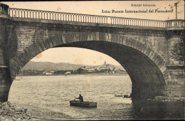 CPA Irún Baskenland Spanien, Internationale Eisenbahnbrücke - Other & Unclassified