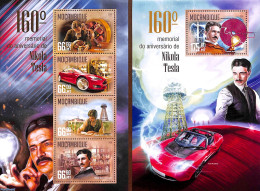 Mozambique 2016 Nikola Tesla 2 S/s, Mint NH, Science - Transport - Inventors - Physicians - Automobiles - Physics