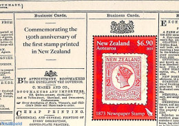 New Zealand 2023 Newspaper Stamp S/s, Mint NH, History - Newspapers & Journalism - Stamps On Stamps - Nuevos