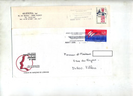 Lettre Flamme Nancy Chronopost Curiosite Date - Mechanical Postmarks (Advertisement)