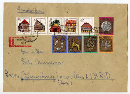 Germany, East 1978 Registered Cover; Niesky To Vienenburg; Stamps - Half-Timbered Buildings & Archaeological Artifacts - Lettres & Documents