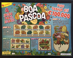 103, Lottery Tickets, Portugal, « Raspadinha », « Instant Lottery », « BOA PÁSCOA », « HAPPY EASTER », Nº 579 - Billets De Loterie