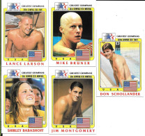 DH76 - GREATEST OLYMPIANS - DON SCHOLLANDER - LANCE LARSON - MIKE BRUNER - SHIRLET BABASHOFF - JIM MONTGOMERY - Swimming