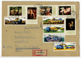 Germany, East 1977 Registered Cover; Niesky To Vienenburg; Stamps - Peter Paul Rubens Art & Modern Farm Machinery - Briefe U. Dokumente