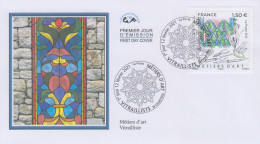 Enveloppe   FDC  1er   Jour     FRANCE    Les  Métiers  D' Art  :   Vitrailliste    CHARTRES   2021 - 2020-…