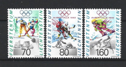 Liechtenstein 1991 Ol. Winter Games Albertville  Y.T. 971/973 ** - Unused Stamps