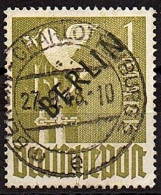 ALLEMAGNE - BERLIN West 1948 - Allierte Besetzung , N°17 0bl. Mit Schwarzem Aufdruck - Usados