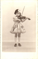 CP Carte Photo D'époque Photographie Vintage Enfant Violon Violoniste Mode - Altri & Non Classificati