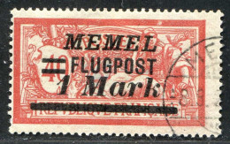 REF 090 > MEMEL < Yv PA N° 21 Ø < Oblitéré Dos Visible - Used Ø Air Mail - Usados