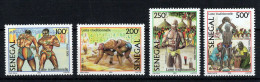 Sénégal - YV 1749 à 1752 N** MNH Luxe Complète , Lutte Traditionnelle , 2006 - Sénégal (1960-...)