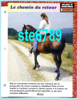 LE CHEMIN DU RETOUR Horse Chevaux Cheval Balades Et Randonnées Fiche Dépliante - Animales