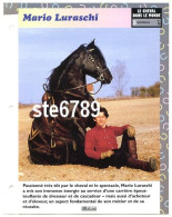 MARIO LURASCHI  Horse Chevaux Le Cheval Dans Le Monde Spectacles Fiche Dépliante - Dieren