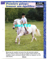 PREMIERS GALOPS EQUILIBRE   Horse Chevaux A Cheval Principes De Base En Selle Equitation Fiche Dépliante - Dieren