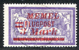 REF 090 > MEMEL < Yv PA N° 25 Ø < Oblitéré Dos Visible - Used Ø Air Mail - Usati