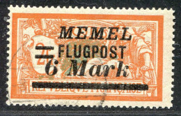 REF 090 > MEMEL < Yv PA N° 28 Ø < Oblitéré Dos Visible - Used Ø Air Mail - Gebraucht