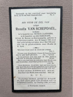 VAN SCHEPDAEL Rosalia °SINT-KWINTENS-LENNIK 1866 +SINT-KWINTENS-LENNIK 1930 - CLAESSENS - HEREMANS - Avvisi Di Necrologio