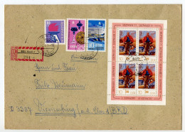 Germany East 1978 Registered Cover; Niesky To Vienenburg; Mix Of Stamps - SOZPHILEX 77, Leipzig Fall Fair, Solidarity - Covers & Documents